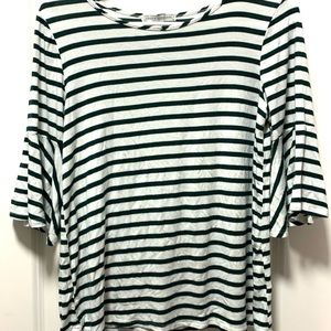 Green and White striped Blouse!